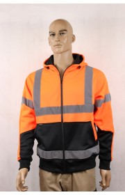 2321# HI-VIS HOODIE WITH TAPE